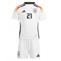 Deutschland Ilkay Gundogan #21 Fußballbekleidung Heimtrikot Kinder EM 2024 Kurzarm (+ kurze hosen)